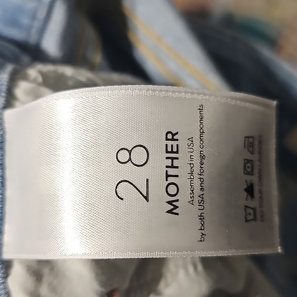 Mother Distressed Looker Frayed Ankle Jeans Size 28 - Picture 5 of 8